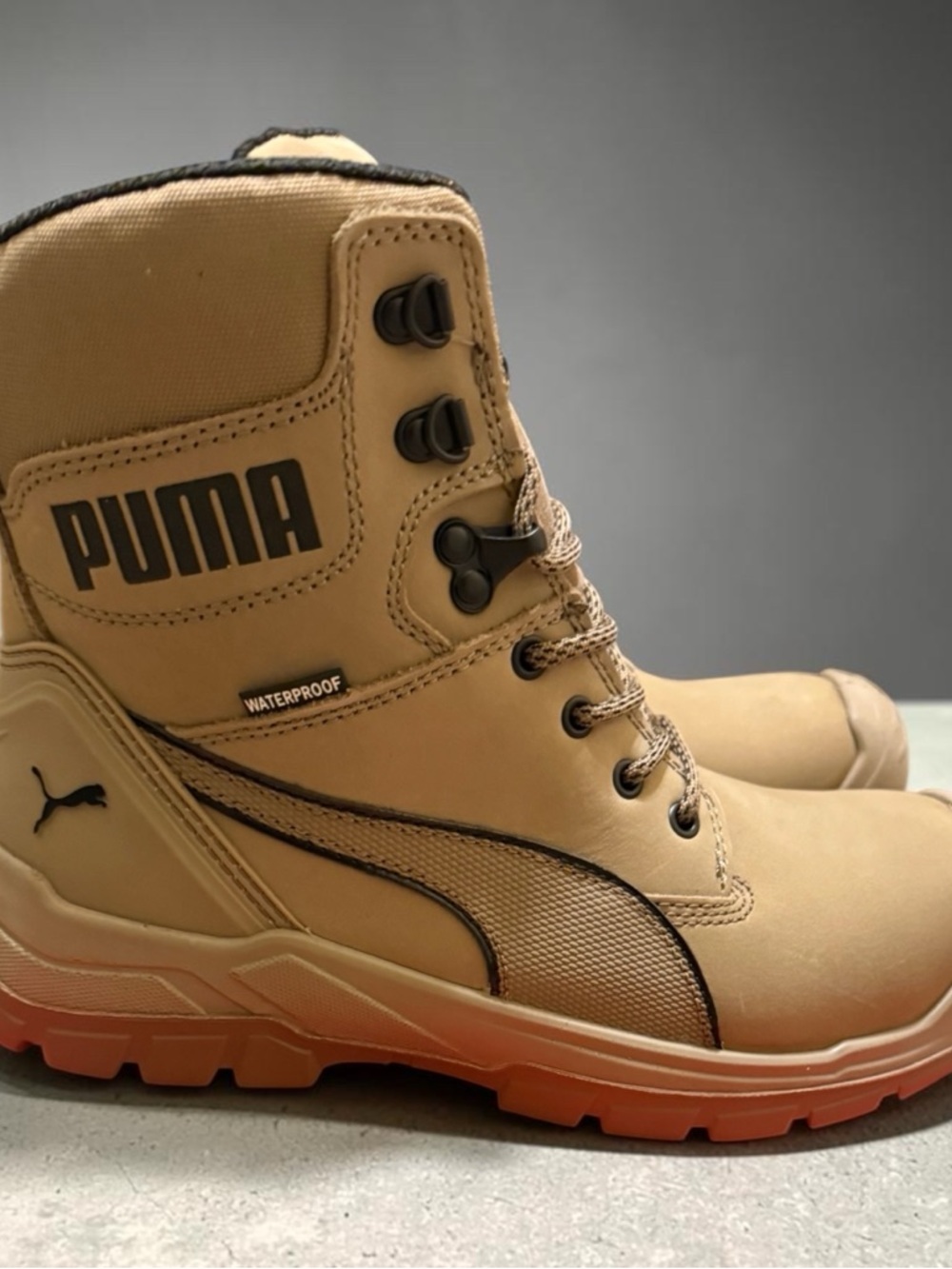 Puma Conquest Stone CTX Work Boots Men’s size 8.5 Composite toe waterproof EH